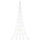  LED juletre med 276 LED med jordspyd Flerfarget 511 cm Metall