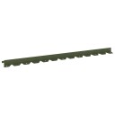 vidaXL Gjerdekant 10 stk. 102 x 4 x 4 cm Stål Olivengrønn