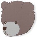 That's Mine Shane Wooden Wall Hooks 2 Pack Bear Head