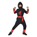 Amscan EU Svart Ninja Barn Karnevalskostyme  3–4 år
