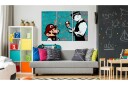 Bilde Banksy Cracked Paint 120x80 Artgeist sp. z o. o.