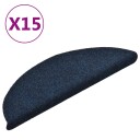 vidaXL Selvklebende trappematter 15stk marineblå 56x17x3cm nålestempel