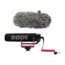 RODE VIDEOMIC GO MIKROFON SORT + RODE DEADCAT GO VINDSKJERM GRÅ