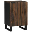 Baderomsskap 38x33.5x58 cm Solid Tre Valnøtt