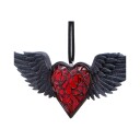 Nemesis Now House Of Obscura Black Winged Heart Hanging Ornament