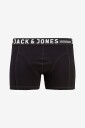 Jack & Jones Plus   Boksershorts Jacsense Trunks 3 pakning   Svart