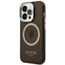 Guess Guhmp14xhtcmp Iphone 14 Pro Max 6,7 Tommer Rosa/Rosa Hardt Deksel Gull Outline Transparent Magsafe