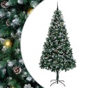  Kunstig juletre med 300 LED grønn 240 cm PVC og Stål og Plast