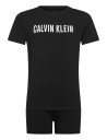 Calvin Klein Knit Pj Set Ss+Short Black 140 152