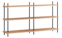 Moebe shelving system s.85.2.B Eik-svart
