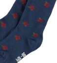 Fuzzies Strømpebukser   Deep Blue m. Blomster   Fuzzies   62/68   Strømpebukser Blå Marineblå Rød   62 68