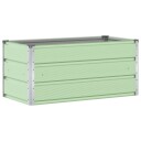 vidaXL Plantekassed Pastellgrønn 100 x 50 x 45 cm Galvanisert Stål
