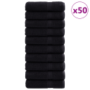  Gjesthåndkle SOLUND 50 pcs Svart 50 x 100 cm 550 gsm