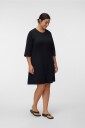 Vero Moda Curve   Kjole vmcali 3/4 Short Dress Jrs Cur   Svart