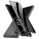 Samsung Galaxy S24 Magnetisk Deksel med Herdet Glass Privacy Svart