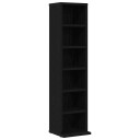  CD skap svart eik 21x20x88 cm konstruert tre