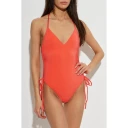 Balmain Dame Svømmetøy Oransje 2XS,