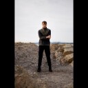 Lincoln Cardigan Dark grey M Pile fleece zip cardigan