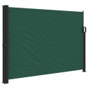  Uttrekkbar sidemarkise mørkegrønn 140x600 cm 4004515