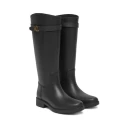 Lauren Ralph Lauren Portiah Rubber Tall Rain Boot - Black - 36