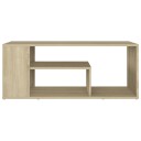 vidaXL Salongbord sonoma eik 100x50x40 cm sponplate