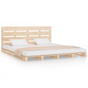 vidaXL Sengeramme 200x200 cm heltre furu