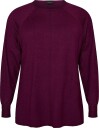 Zizzi   Genser caElla L/S New Pullover   Rød
