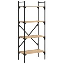 vidaXL Bokhylle 5 etasjer sonoma eik 56x31,5x138,5 cm konstruert tre