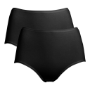 Trofe Maxi Briefs Bamboo Mix Truser 2P Svart Medium Dame