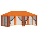  Teltduk med sidevegger Oransje 600,5 x 300,5 cm Polyester