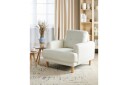 Lenestol Tuve   Hvit lyst tre/Polyester