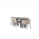 Furniture/Fashion Spisegruppe furniture/fashion Stone med 4 Limhamn Light Stoler og 2 Limhamn Stoler GR22956