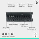Logitech Keys-To-Go 2 Bærbart Trådløst Tastatur - Nordisk - Grafitt