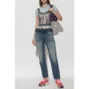 Diesel Dame Jeans Blå W23,