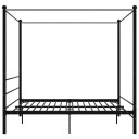 vidaXL Himmelsengeramme svart metall 200x200 cm
