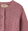 Wheat Cardigan - Strikk - Maia - Varm Lilac - Wheat - 4 år (104) - Cardigan Lilla Rosa