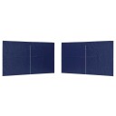  Party Telt Sidevegg 2 pcs Blå 400 x 195 cm PE og stål