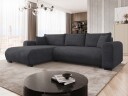 Handda 3 seters sovesofa med divan   svart
