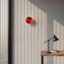 Loomba vegglampe 15 cm rund - Rød