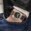 Hamilton Herreklokke H76409530 Khaki Aviation Sort/Lær Ø40 mm