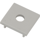 Ansell Lighting endestykke med hull 26,5x46,5 mm aluminium