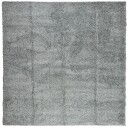 vidaXL Flossteppe med lang luv moderne grønn 120x120 cm