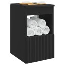  Baderomsskap Svart 30 x 41 x 50 cm Konstruert tre