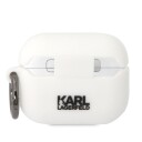 Karl Lagerfeld Beskyttelsesetui For Airpods Pro, Hvit Silikon
