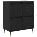  Serviesskap Svart 60 x 35 x 70 cm Konstruert tre