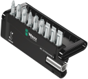 Wera 05056159001, 9 stk, Phillips, Phillips skrutrekker, PH 1,PH 2,PH 3, PZ 1,PZ 2,PZ 3, 2,5 cm