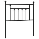  Utskiftbar sengegavl i metall svart 80 cm