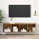  Vegghengt TV skap Gammelt tre 37 x 37 x 142.5 cm Konstruert tre