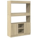  Highboard sonoma eik 92x33x140 cm konstruert tre