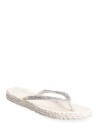 Ilse Jacobsen Flip Flops With Rhinestones Cream 36